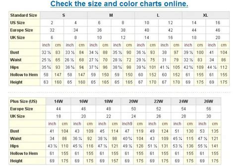 Burberry blue label size chart